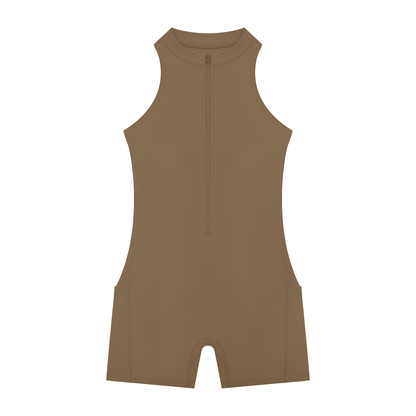 Loki & Ivy Women’s Quarter-Zip Yoga Romper