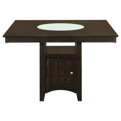 Gabriel 5-piece Square Counter Height Dining Set Cappuccino
