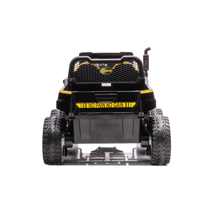 24V 6 Wheeler Magic Cars Tractor Trailer 2 Seater Ride-on with Dump Cart and Parental Remote
