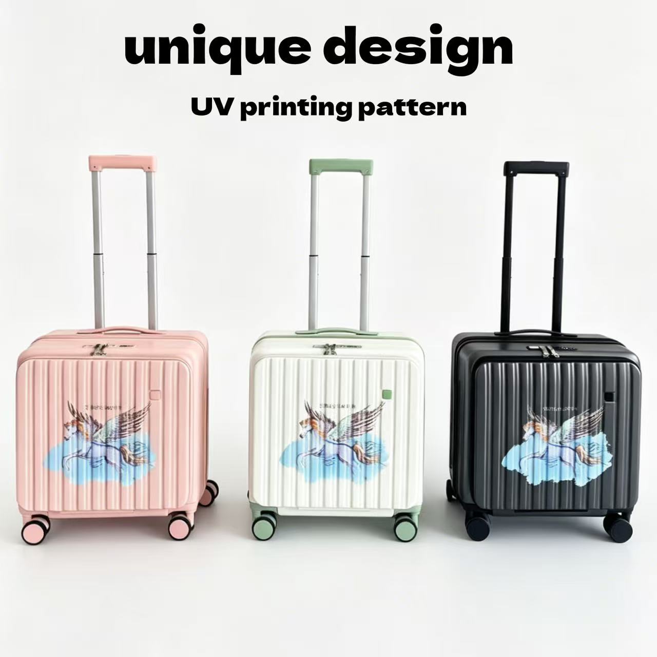 Side Opening Small Luggage Compartment, 20 Inch Compact Wheeled Travel Bag, Suitable For Carrying Around, Lightweight And Practical
