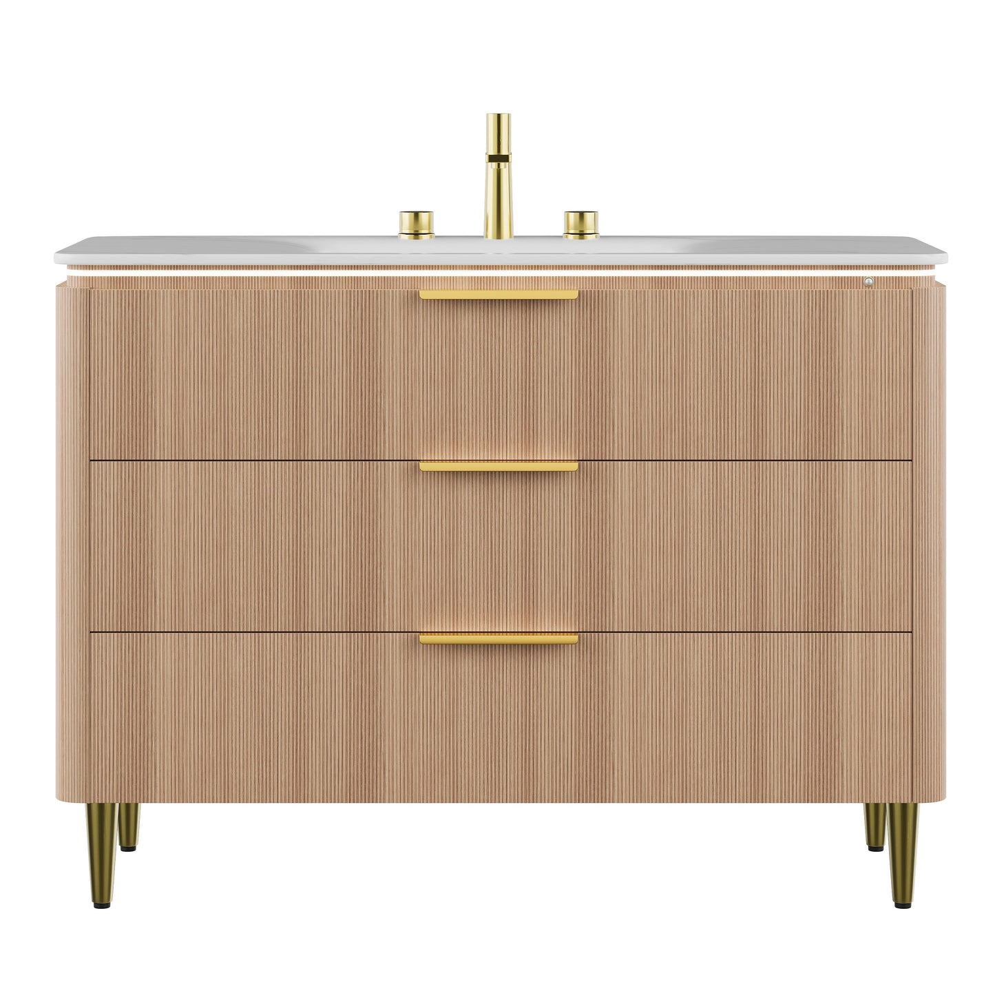 Amara 48'' Bathroom Vanity & Sink with Carrara Finish