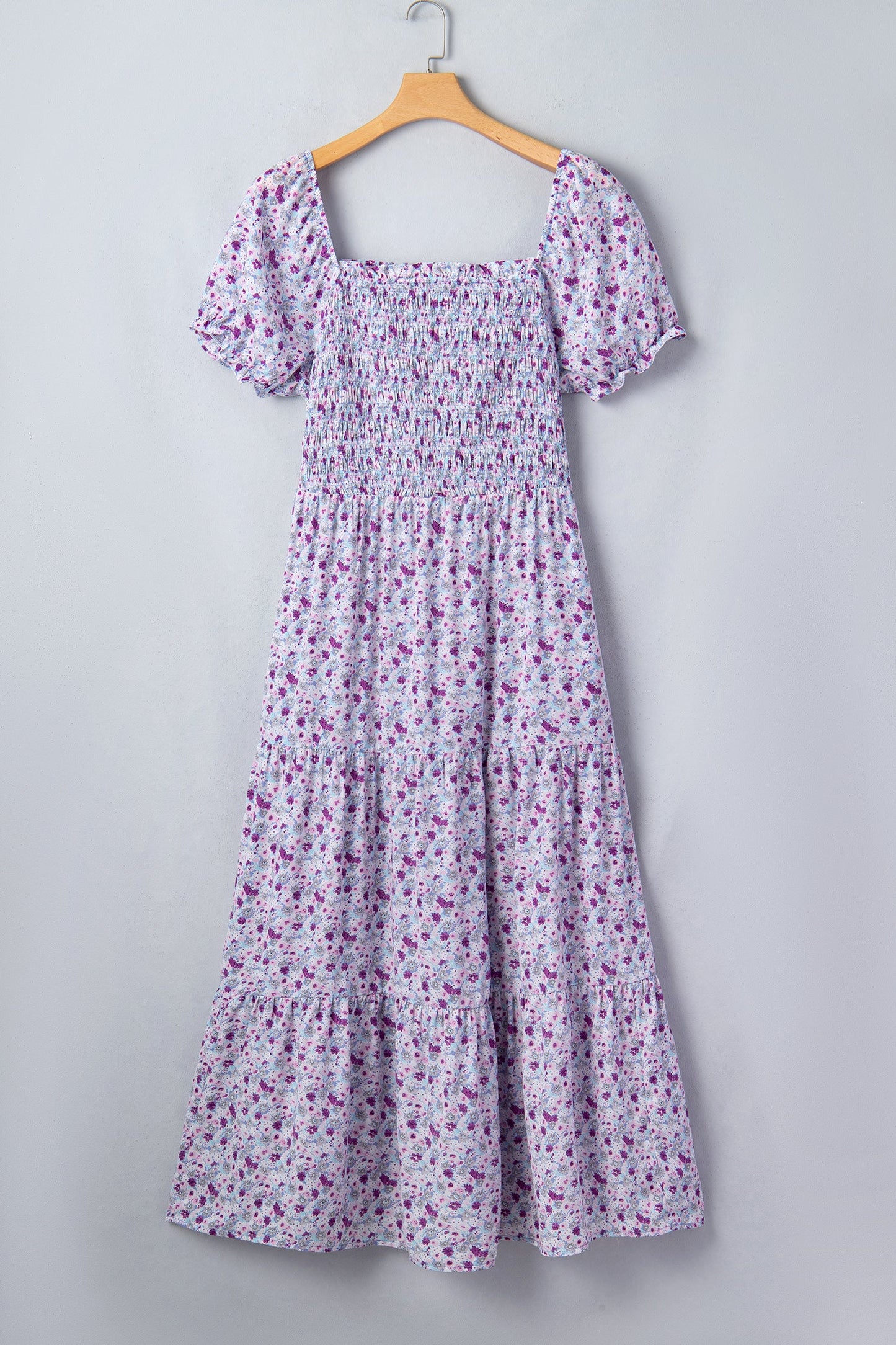 Kelsey Square Smocked Maxi PLUS Dress