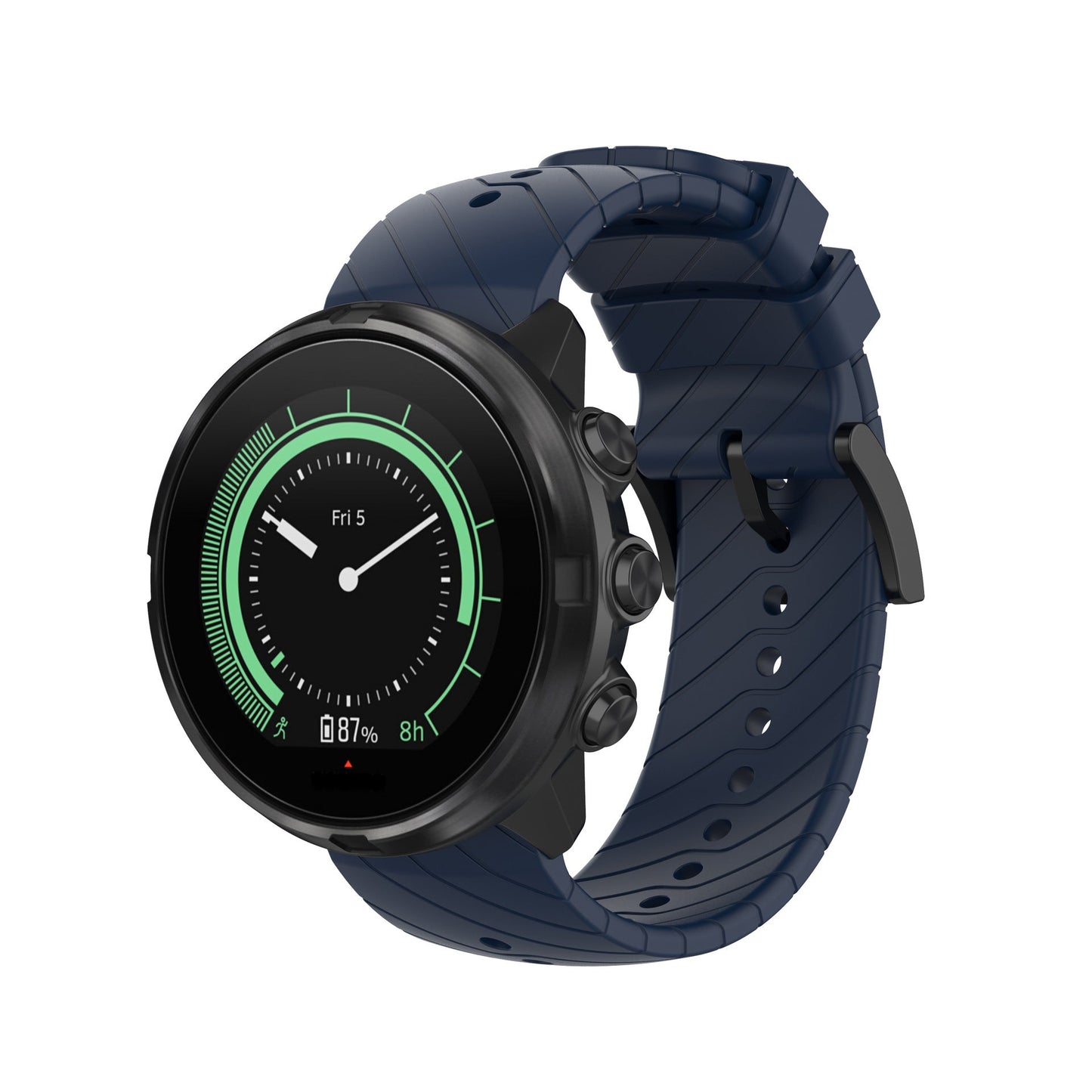 24mm Lightning-Stripe Silicone Watch Strap Compatible With Songtao