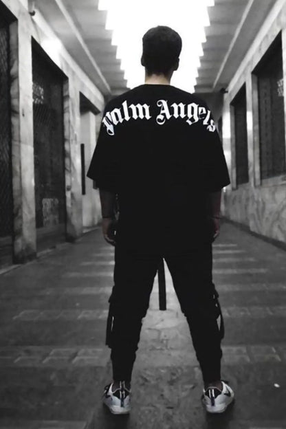 Men's Letter Round Neck Half Sleeve T-Shirt
