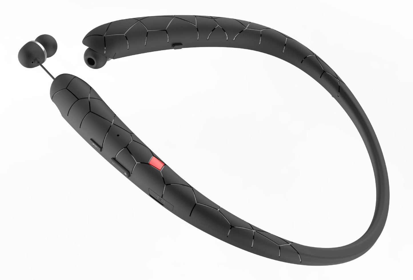Sports Bluetooth Neckband Headphones with Retractable Wire for Handsfree Calls and Stereo Sound