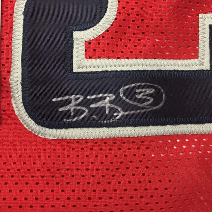 Framed Autographed/Signed Bradley Beal 35x39 Washington Red Basketball Jersey JSA COA