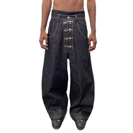 American-style Streetwear Retro Machete Jeans