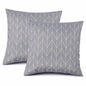 2 Pack Outdoor Throw Pillows, Waterproof & Fade-Resistant (18x18 Inch)