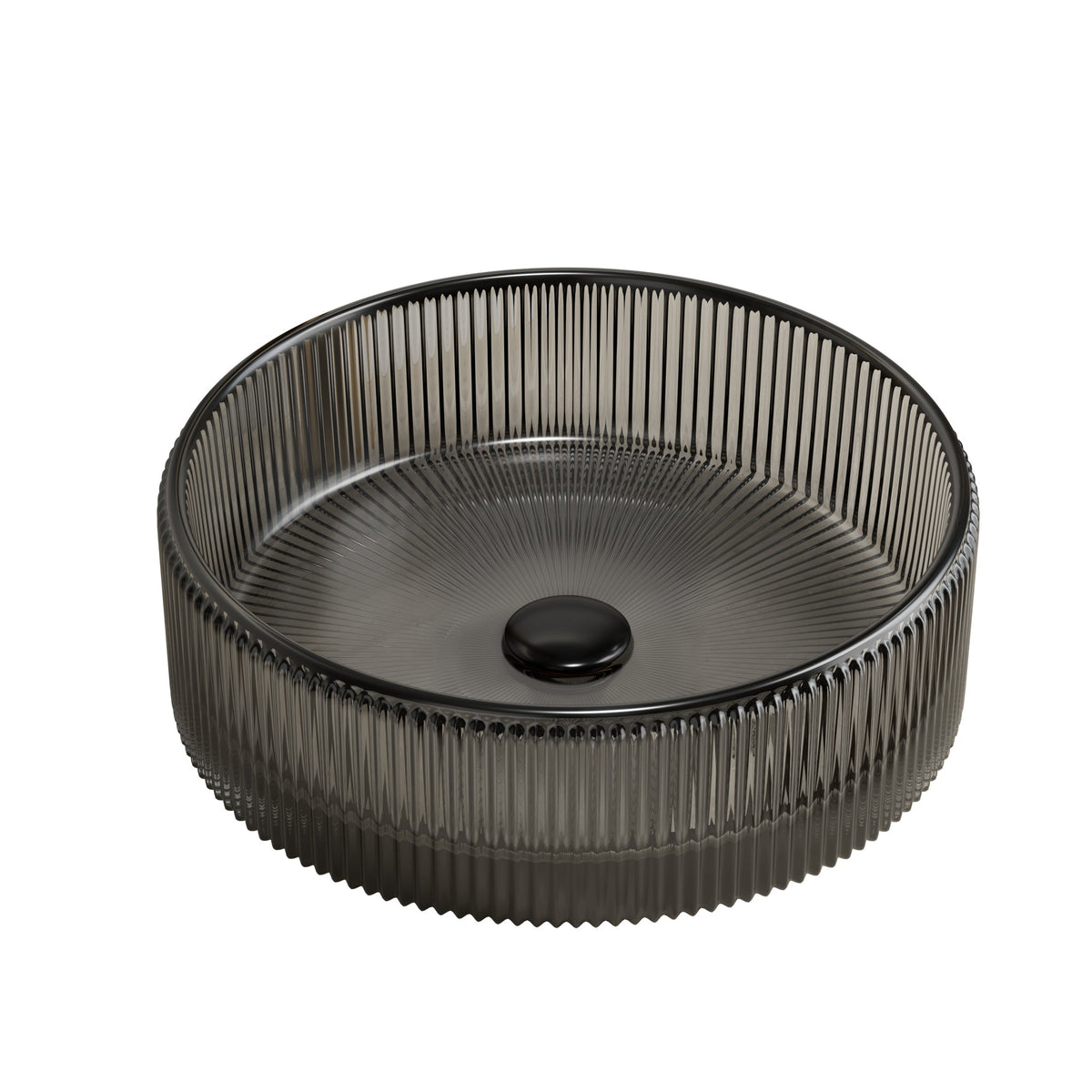 Sonny 14'' Bathroom Round Crystal Glass Sink