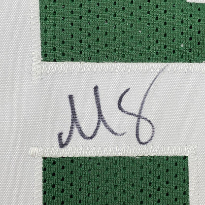Framed Autographed/Signed Marcus Smart 35x39 Boston Green Basketball Jersey JSA COA