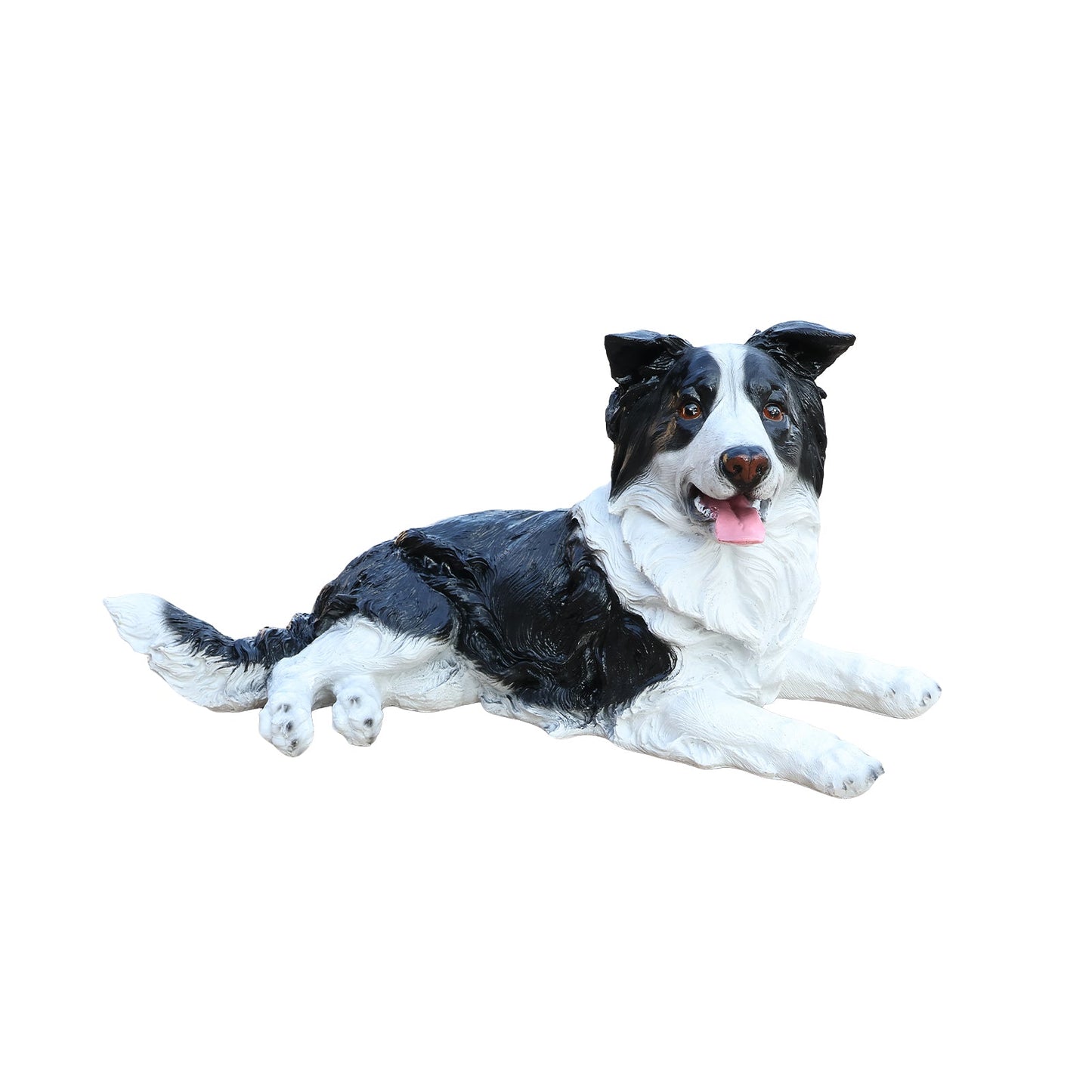 Outdoor Garden Border Collie Dog Statue Greeter