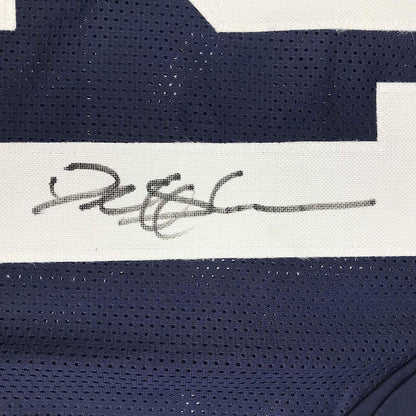 Framed Autographed/Signed Deion Sanders 35x39 Dallas Thanksgiving Day Football Jersey JSA COA