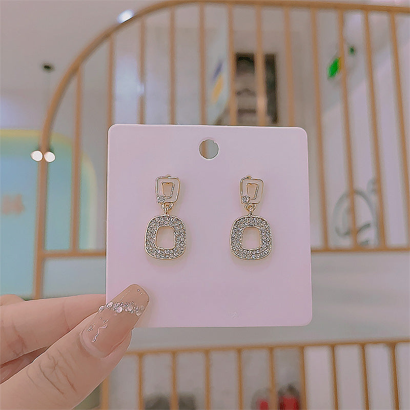 Square Stud Earrings for Women