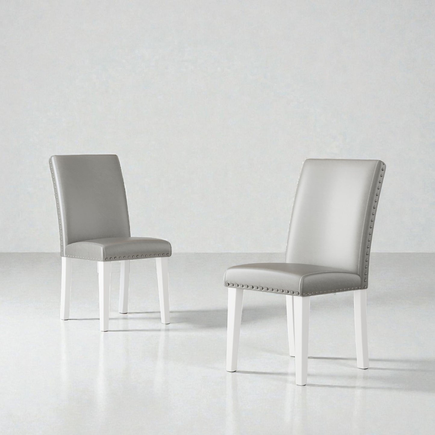 Upholstered Dining Chair With High Back Design (Set of 2)