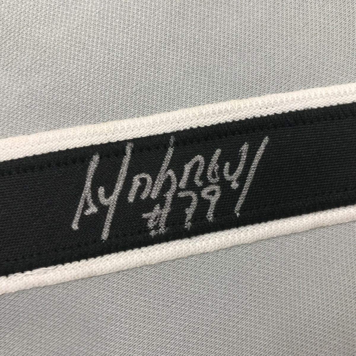 Framed Autographed/Signed Jose Abreu 35x39 Chicago Sox Grey Baseball Jersey PSA/DNA COA