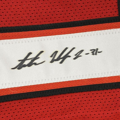 Framed Autographed/Signed Antoine Winfield Jr 35x39 Tampa Bay Red Football Jersey PSA/DNA COA