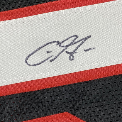 Framed Autographed/Signed Chris Godwin 35x39 Tampa Bay Pewter Football Jersey JSA COA
