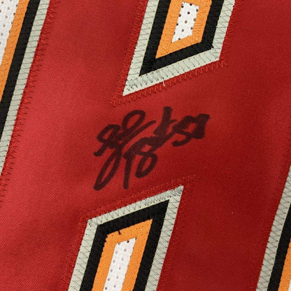 Framed Autographed/Signed Shaquil Barrett 35x39 Tampa Bay White Football Jersey PSA/DNA COA