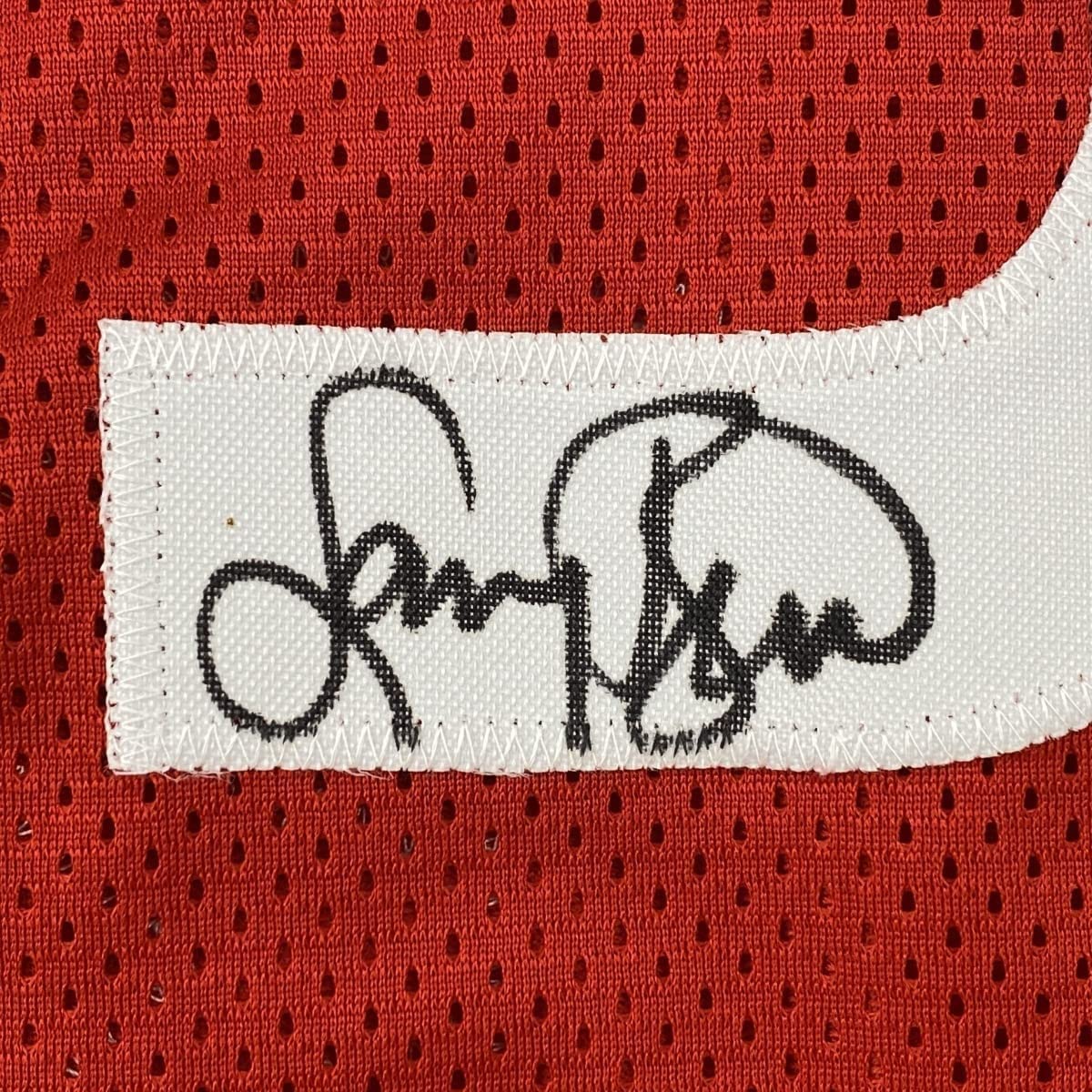 Framed Autographed/Signed Larry Bird 35x39 All-Star Game Red Basketball Jersey Beckett BAS COA