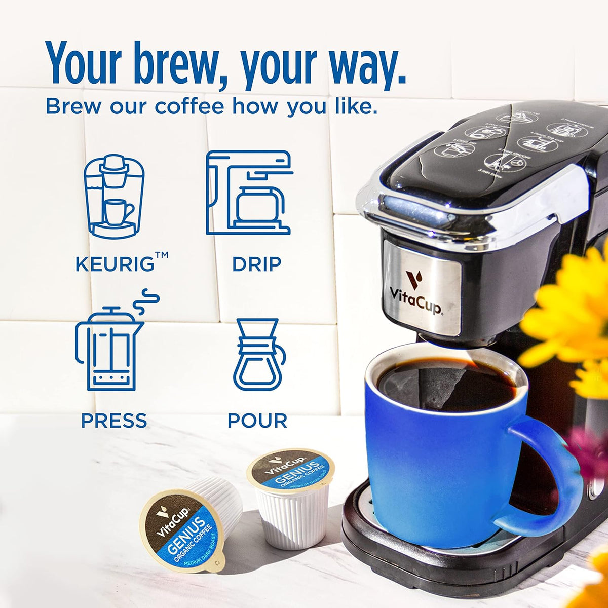 Organic Coffee Pods — Bold Flavor