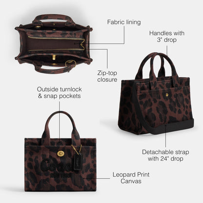 Coach Women's Leopard Cargo Tote 20