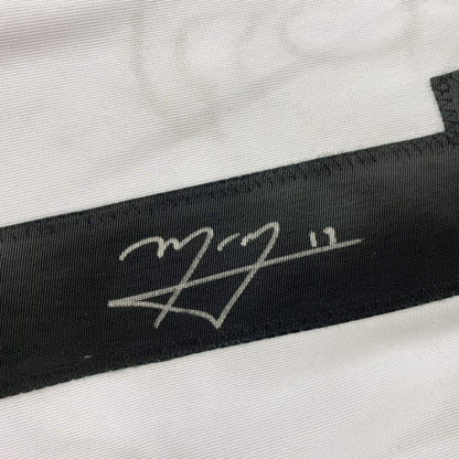 Framed Autographed/Signed Manny Machado 35x39 San Diego White Baseball Jersey Beckett BAS COA #2