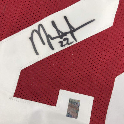 Framed Autographed/Signed Mark Ingram II 35x39 Alabama Crimson College Football Jersey GTSM COA Holo Only