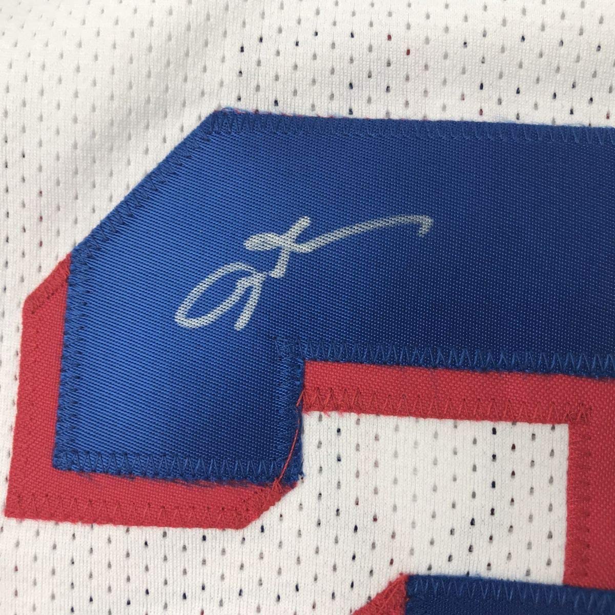 Framed Autographed/Signed Allen Iverson 35x39 Philadelphia White Current Basketball Jersey PSA/DNA COA