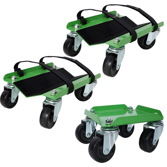 Heavy Duty Steel Snowmobile Dolly with V Slide and Swivel Casters