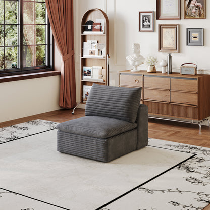1 Middle Seat Sofa - Dark Fabric