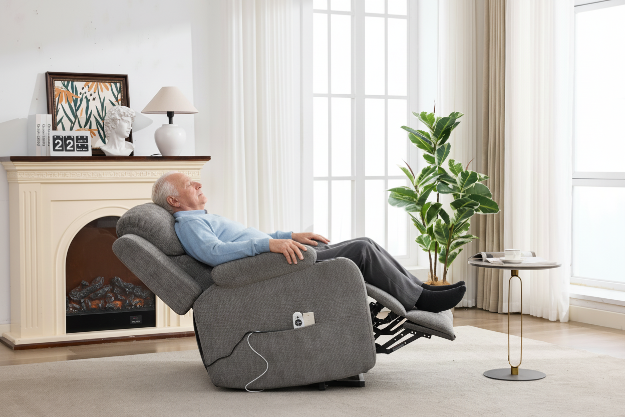 Infinite Position Power Lift Recliner Chair with Massage and Heating