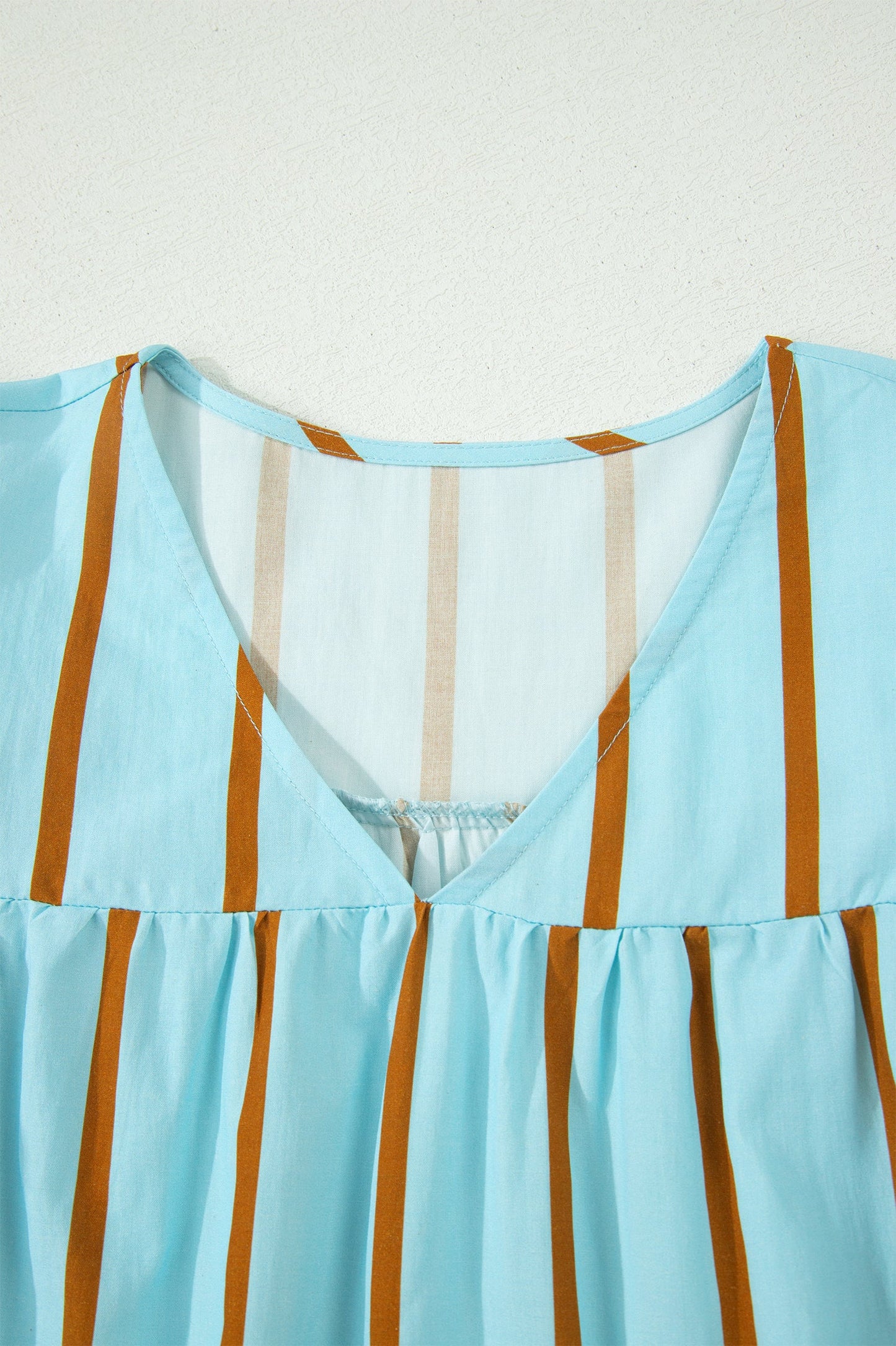 Malaysia Ruffled Short Sleeve Blouse
