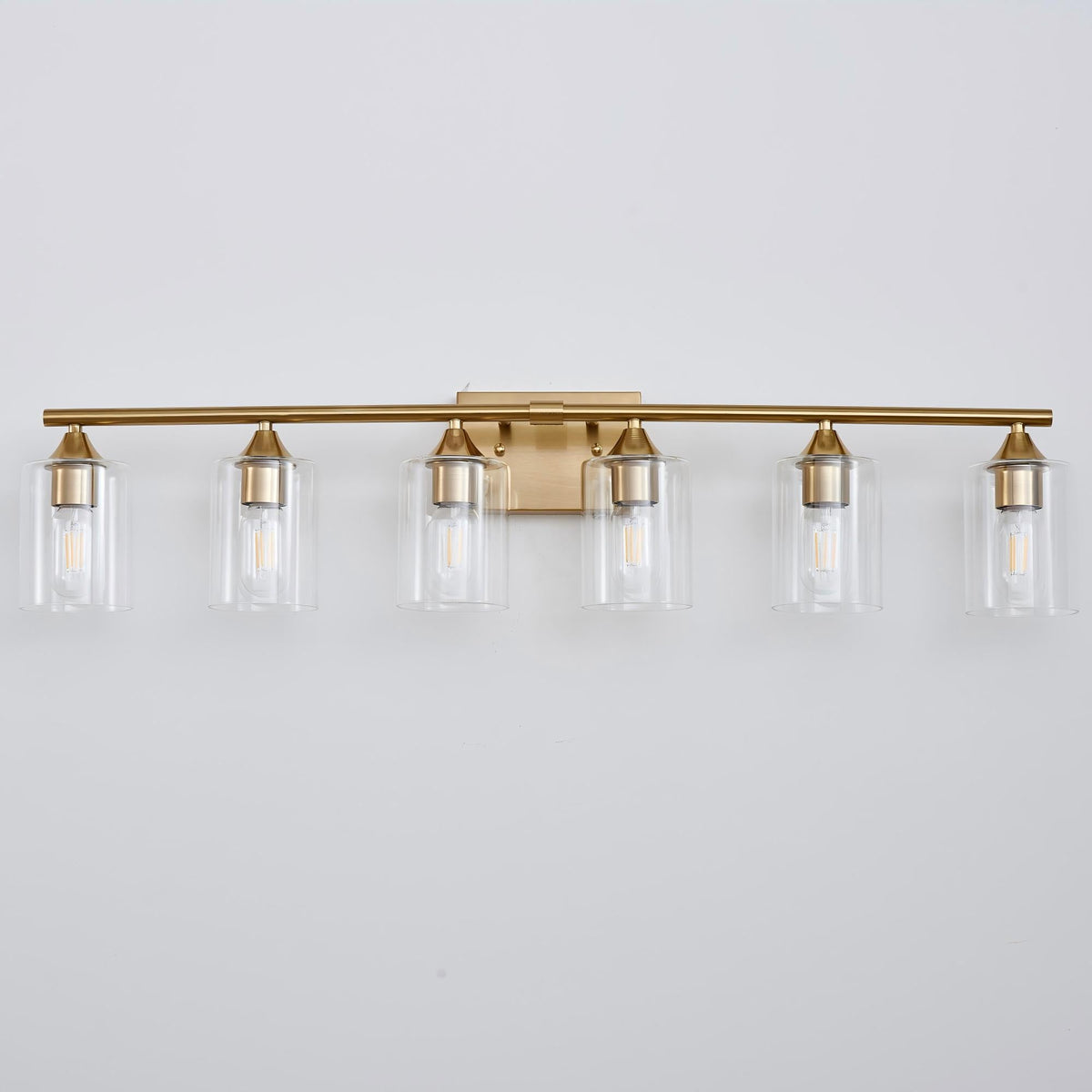 6-Light Brushed Bathroom Lighting