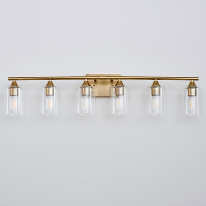 6-Light Brushed Bathroom Lighting