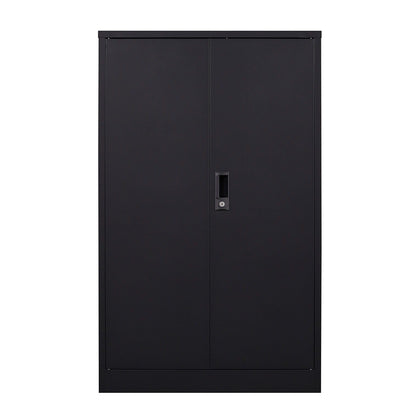 Metal Storage Cabinet With Locking Doors And Adjustable Shelf, Folding Filing Storage Cabinet, Folding Storage Locker Cabinet For Home Office, School, Garage