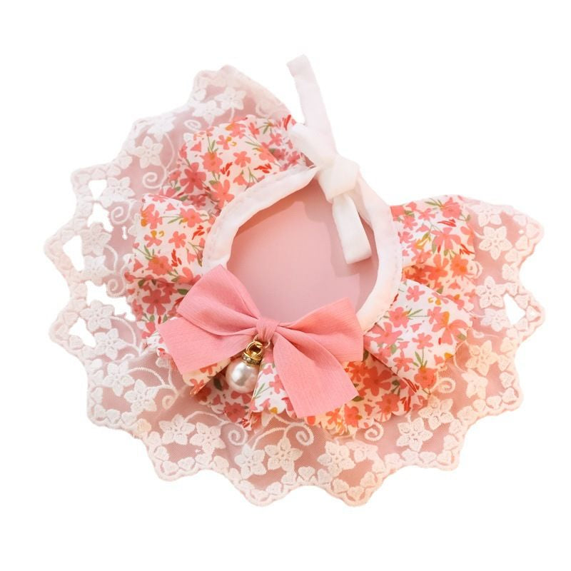 Cats Innocent Series Lace-trimmed Dog Bib