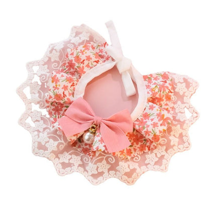Cats Innocent Series Lace-trimmed Dog Bib