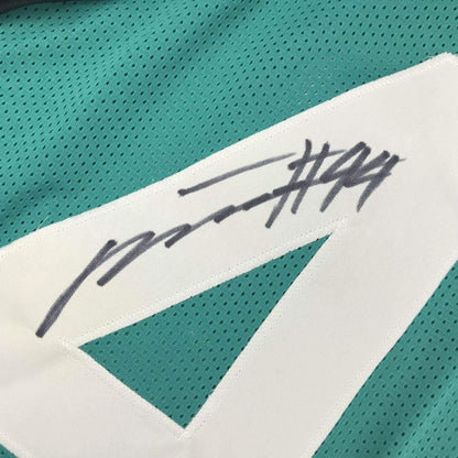 Framed Autographed/Signed Myles Jack 35x39 Jacksonville Teal Football Jersey JSA COA