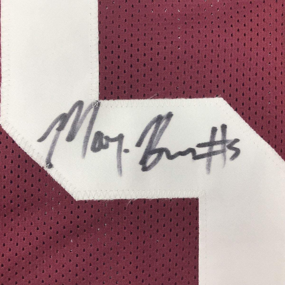Framed Autographed/Signed Marquise Brown 35x39 Oklahoma Red College Football Jersey JSA COA