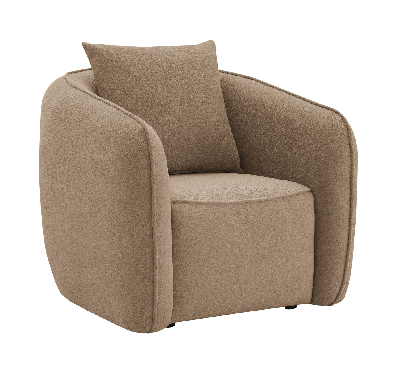 Keith Chenille Armchair With 1 Matching Color Toss Pillow