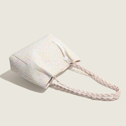 Knitted tote bag, women hobo bag, women's large capacity shoulder bag, commuter shoulder canvas bag women