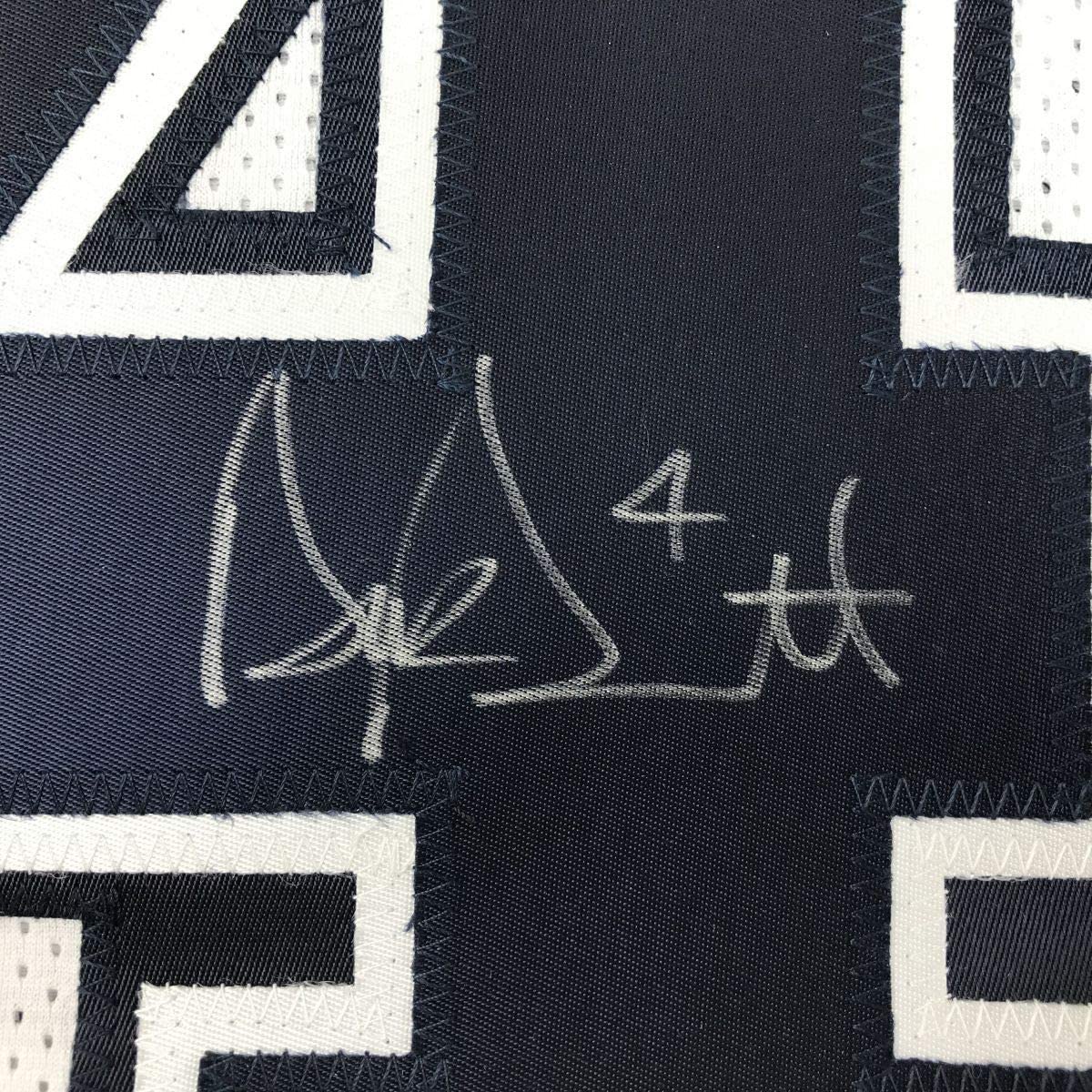 Framed Autographed/Signed Dak Prescott 35x39 Dallas Color Rush Football Jersey JSA COA