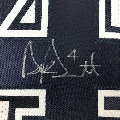 Framed Autographed/Signed Dak Prescott 35x39 Dallas Color Rush Football Jersey JSA COA