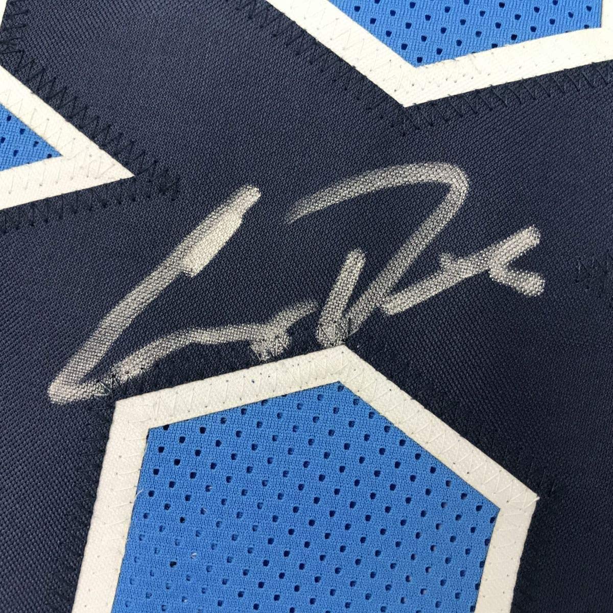 Framed Autographed/Signed Corey Davis 35x39 Tennessee 2018 Powder Blue Football Jersey JSA COA