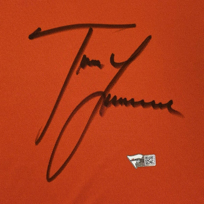 Framed Autographed/Signed Trevor Lawrence 35x39 Clemson Tigers Orange Authentic Nike College Football Jersey Fanatics COA