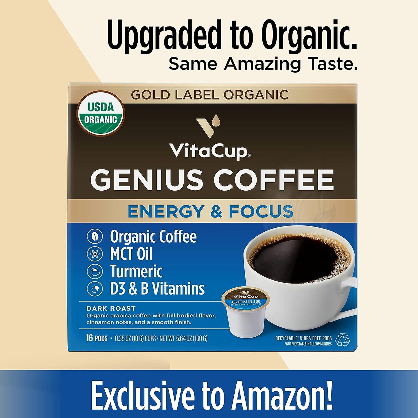 Organic Coffee Pods — Bold Flavor