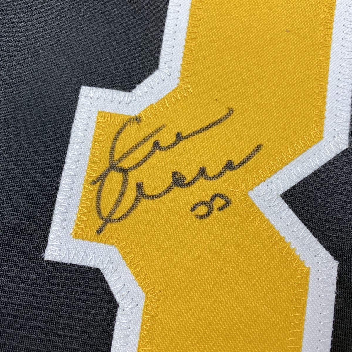Framed Autographed/Signed Zdeno Chara 35x39 Boston Black Hockey Jersey JSA COA