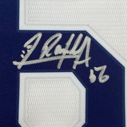 Framed Autographed/Signed Randy Arozarena 35x39 Tampa Bay Rays White Authentic Nike Baseball Jersey JSA COA