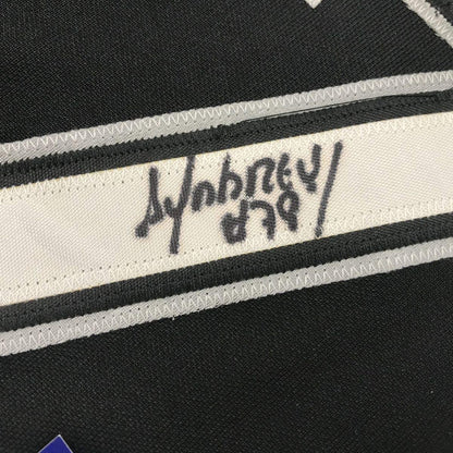 Framed Autographed/Signed Jose Abreu 35x39 Chicago Sox Black Baseball Jersey PSA/DNA COA