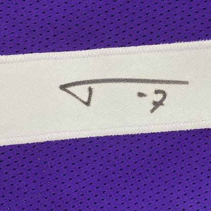 Framed Autographed/Signed Tyrann Mathieu 35x39 LSU Purple College Football Jersey JSA COA